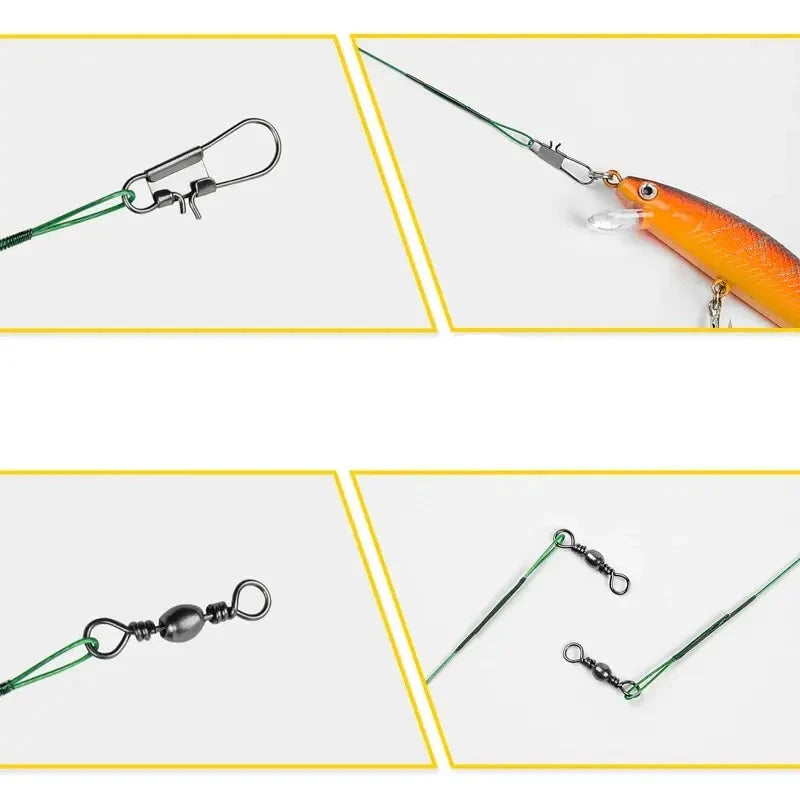 Antimordida prateada, ideal para proteger a linha de pesca contra mordidas de peixes, aumentando a durabilidade e eficácia na captura.