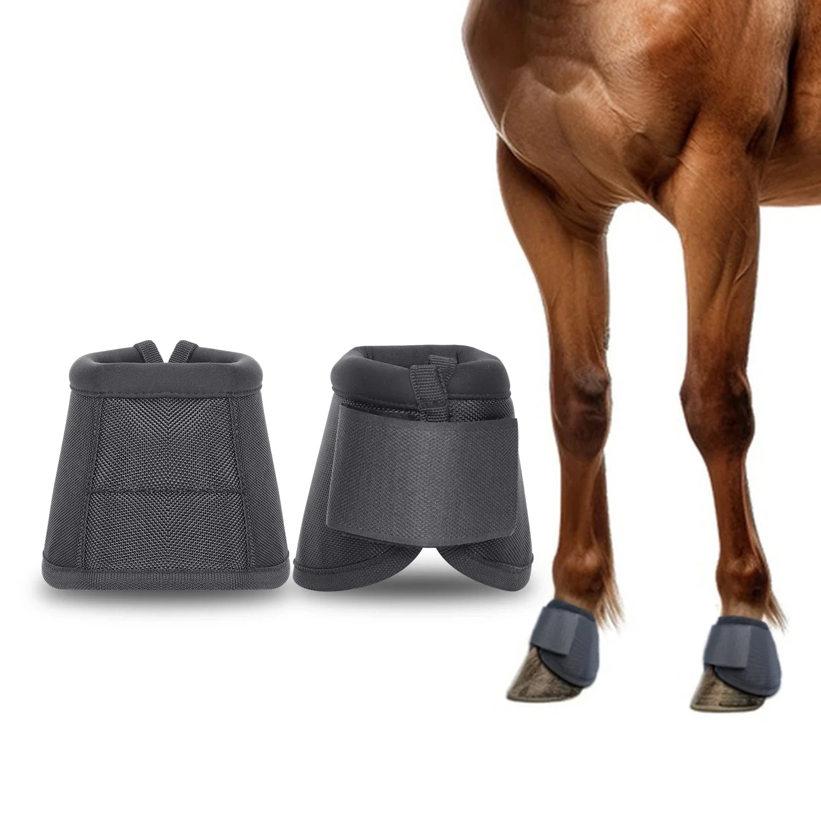 Boleteiras para equitação em material durável, proporcionando segurança e conforto para o cavaleiro durante a montaria