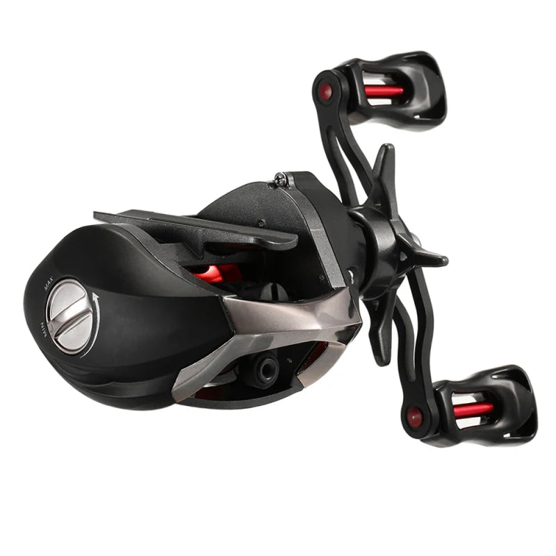 Lixada-Rolamentos Baitcasting Reel, Mosca De Pesca, Alta Velocidade, Sistema De Freio Magnético, 12 + 1