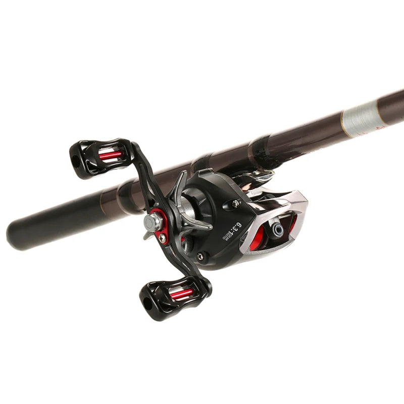 Lixada-Rolamentos Baitcasting Reel, Mosca De Pesca, Alta Velocidade, Sistema De Freio Magnético, 12 + 1
