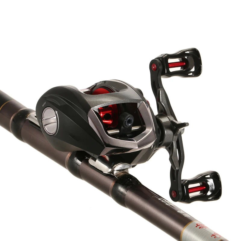 Lixada-Rolamentos Baitcasting Reel, Mosca De Pesca, Alta Velocidade, Sistema De Freio Magnético, 12 + 1
