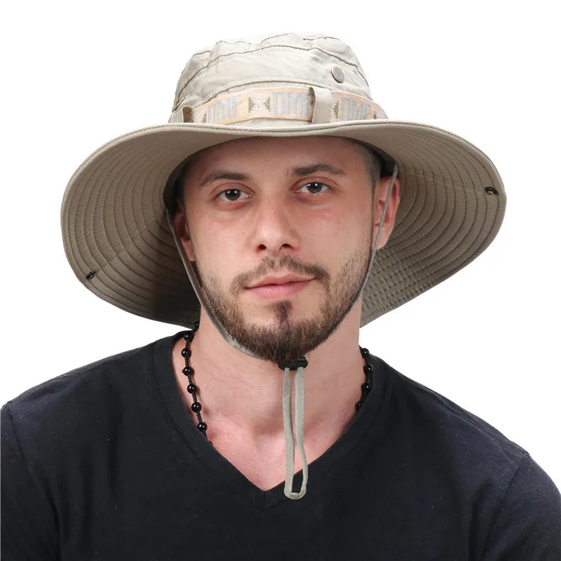 Chapéu com Proteção UV: ideal para dias ensolarados, oferece cobertura eficaz contra raios UV. Leve e confortável, perfeito para atividades ao ar livre.
