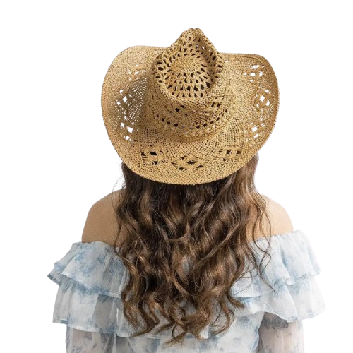 Chapéu de Palha Artesanal para Verão: leve e elegante, com aba larga para proteção solar. Ideal para praia e passeios ao ar livre.