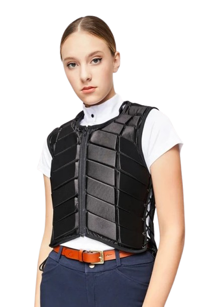 O Colete de Proteção para Equitação oferece segurança e conforto para cavaleiros. Com design leve e resistente, é ideal para garantir proteção durante as atividades equestres!