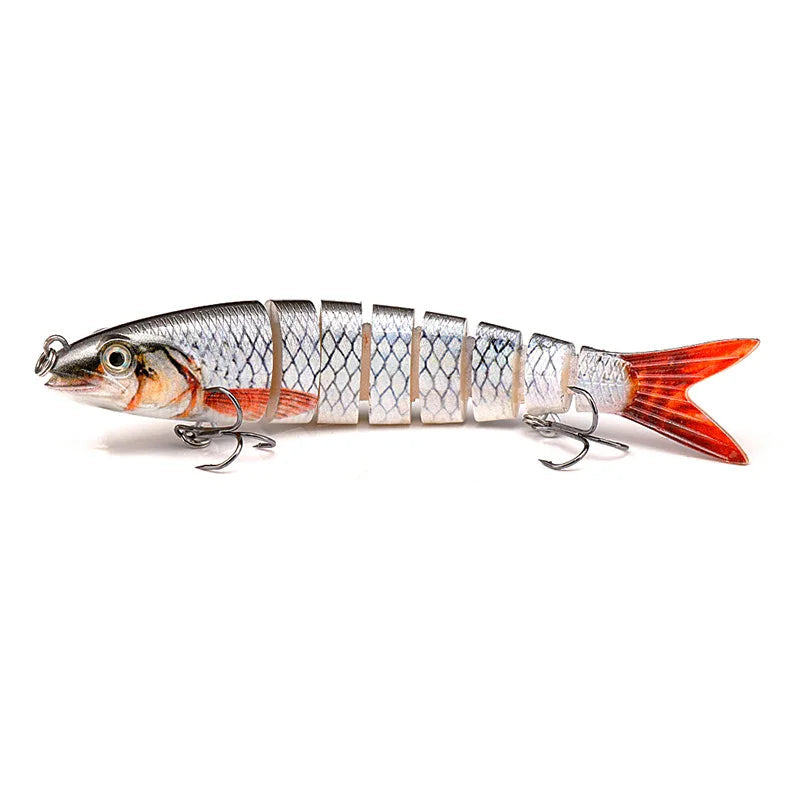 VTAVTA 10/14cm afundando wobblers iscas de pesca articuladas crankbait swimbait 8 segmento duro isca artificial para pesca enfrentar isca
