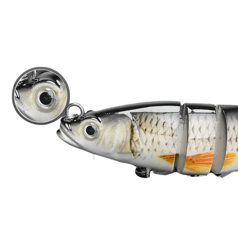Movimentos realistas e atraentes para diferentes tipos de peixe.
