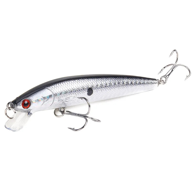 Iscas Japonesas de Pesca Minnow, Isca Dura Flutuante, Isca Artificial, Wobbler, Poço de Carpa Crankbait, Pesca Tackle, 95mm, 7g, 1Pc
