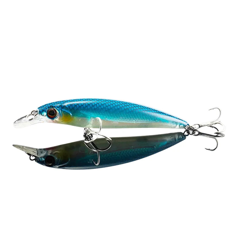 Isca Artificial Minnow com Sistema de Bolas de Tungstênio, Precisão e Longo Alcance para Pesca Profissional.