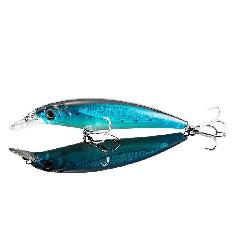 Isca Artificial Minnow com Sistema de Bolas de Tungstênio, Precisão e Longo Alcance para Pesca Profissional.