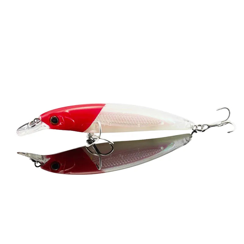 Isca Artificial Minnow com Sistema de Bolas de Tungstênio, Precisão e Longo Alcance para Pesca Profissional.