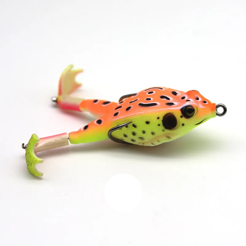 Topwater sapo isca baixo truta iscas de pesca kit conjunto realista prop sapo macio swimbait flutuante com ganchos malhas