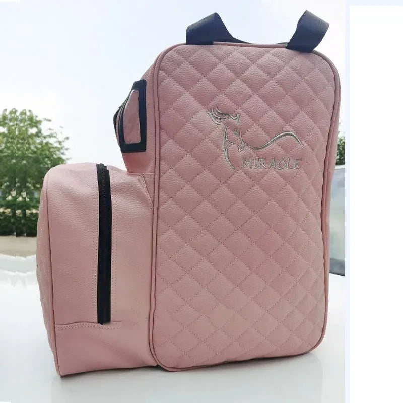 Equipamento Equestre profissional saco, botas de equitação transportar saco, portátil durável PU mochila com capacete compartimento, novo