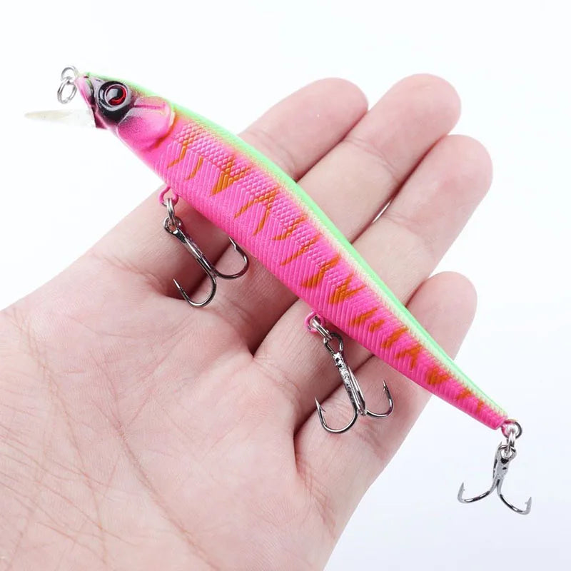 Artificial Bionic balanço isca dura, isca de pesca, Wobbler Tackle, olhos 3D, gancho, carpa, baixo, Pike, 11,5 centímetros, 14g, 5 pcs, 10pcs