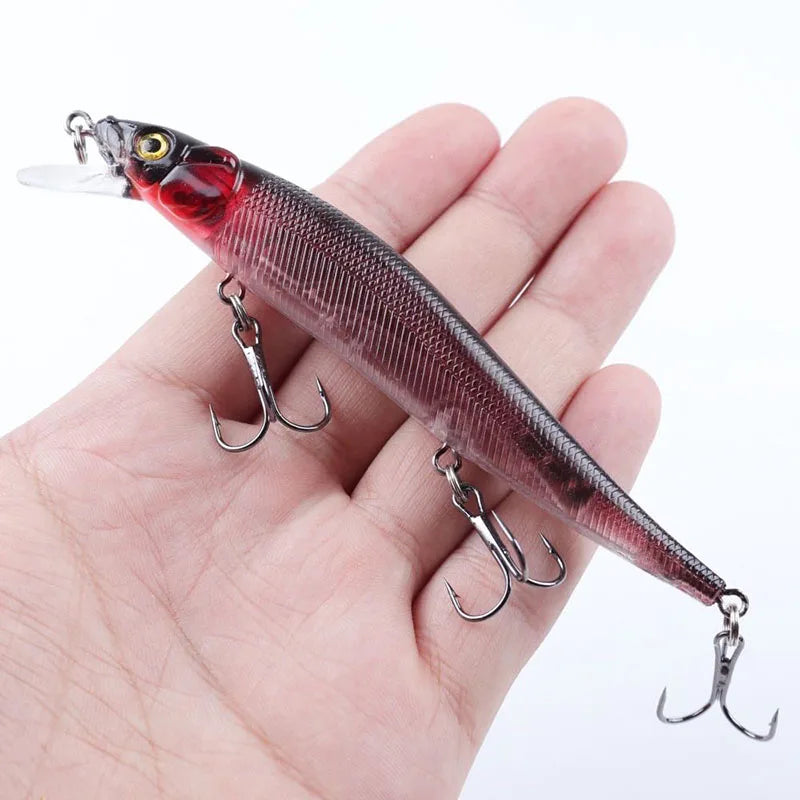 Artificial Bionic balanço isca dura, isca de pesca, Wobbler Tackle, olhos 3D, gancho, carpa, baixo, Pike, 11,5 centímetros, 14g, 5 pcs, 10pcs