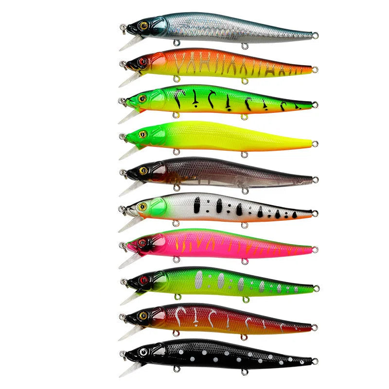 Artificial Bionic balanço isca dura, isca de pesca, Wobbler Tackle, olhos 3D, gancho, carpa, baixo, Pike, 11,5 centímetros, 14g, 5 pcs, 10pcs