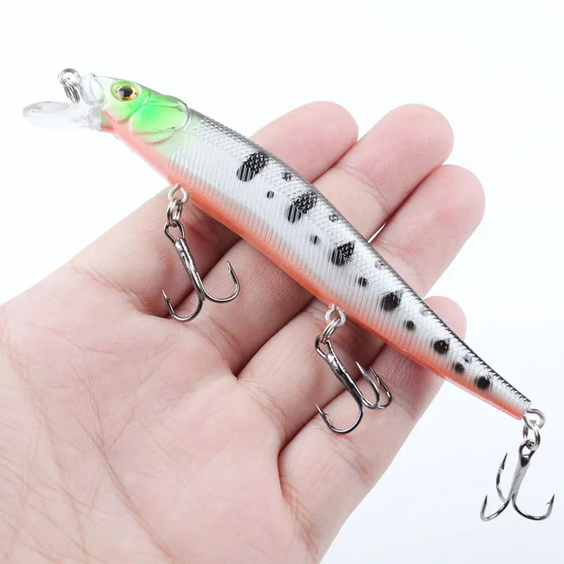 Artificial Bionic balanço isca dura, isca de pesca, Wobbler Tackle, olhos 3D, gancho, carpa, baixo, Pike, 11,5 centímetros, 14g, 5 pcs, 10pcs