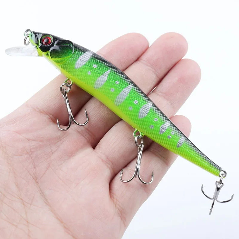 Artificial Bionic balanço isca dura, isca de pesca, Wobbler Tackle, olhos 3D, gancho, carpa, baixo, Pike, 11,5 centímetros, 14g, 5 pcs, 10pcs