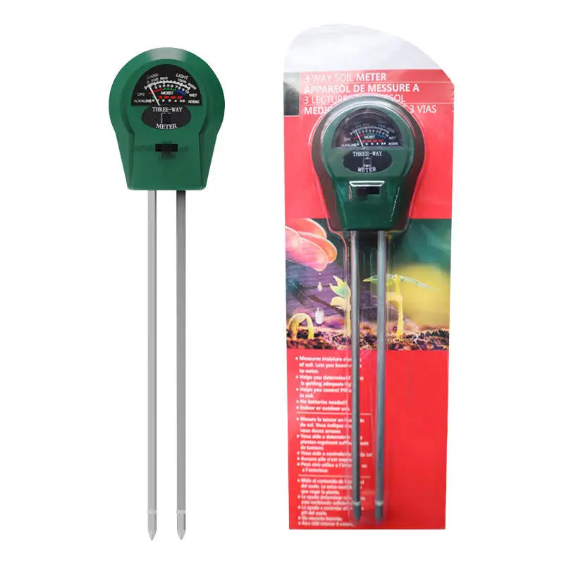 O Testador de Solo para pH, Umidade, Temperatura e Intensidade da Luz Solar fornece medições precisas, garantindo condições ideais para suas plantas.