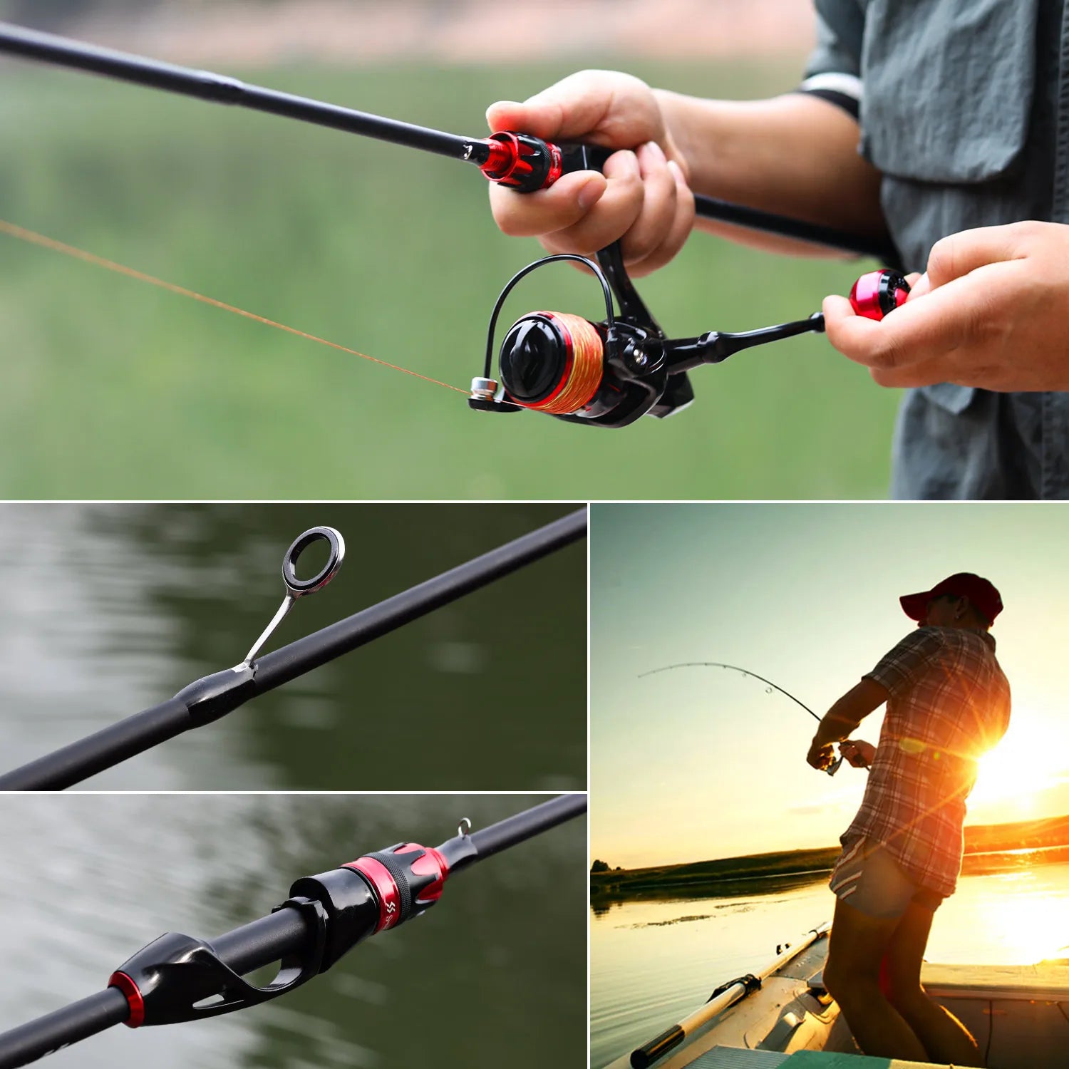 Vara de Pesca Ultra-leve de Fibra de Carbono