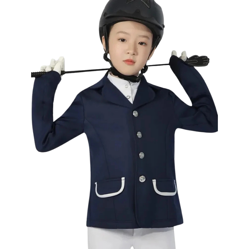 Blazer Infantil para Equitação, elegante e confortável, perfeito para eventos e treinos.