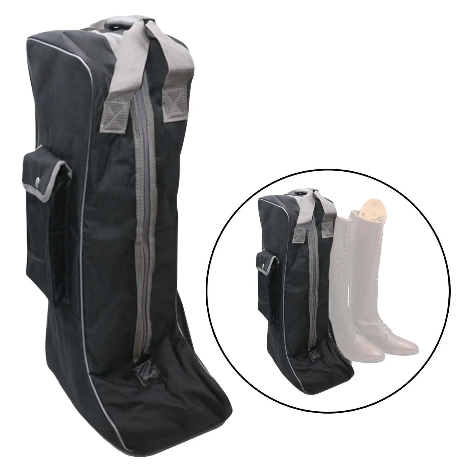Bolsa para botas de equitação, organizador durável de equipamentos equestres para viagens de botas altas