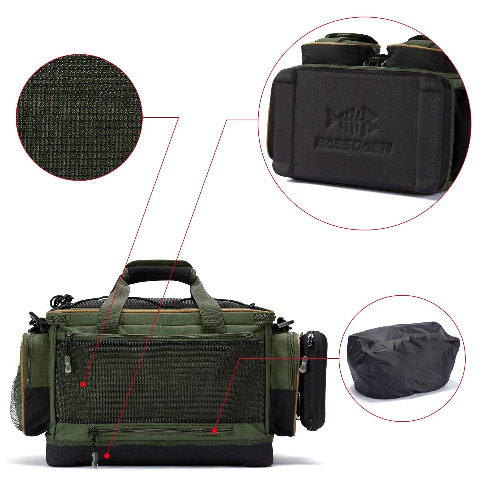 Bolsa de Ombro de Pesca BASSDASH