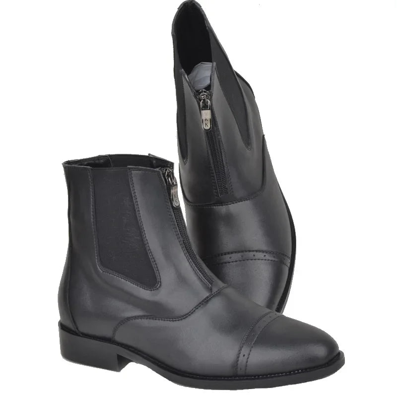 Botas equestres personalizadas para homens e mulheres, equitação, alta qualidade, sapatos de zíper, unisex, novo