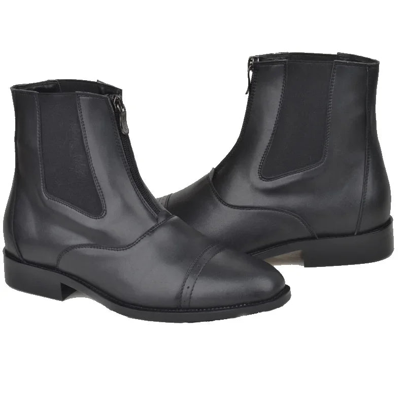 Botas equestres personalizadas para homens e mulheres, equitação, alta qualidade, sapatos de zíper, unisex, novo