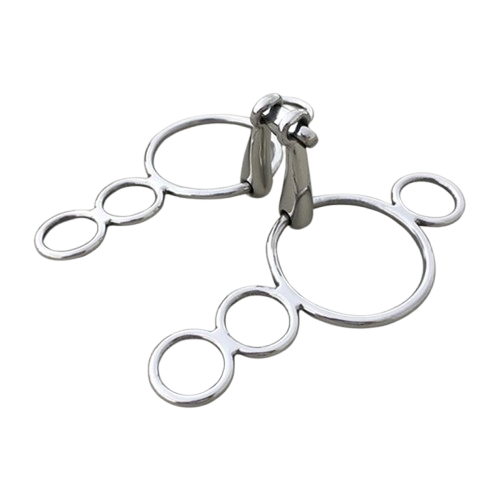 Bridão continental de aço inoxidável com argola solta, projetado para oferecer durabilidade e resistência. Ideal para uso em equitação, garantindo segurança e controle durante a montaria.