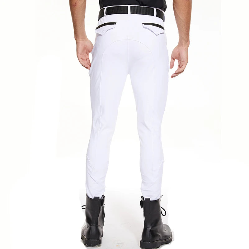 A Calça Masculina de Hipismo proporciona conforto e resistência. Com ajuste perfeito e material flexível, é ideal para treinos e competições!