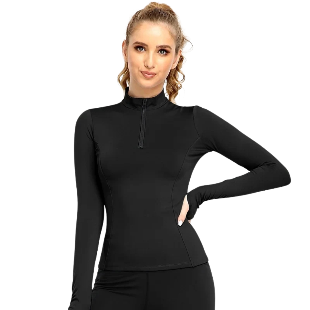 Camiseta feminina equestre, ideal para treinos, oferecendo conforto e liberdade de movimento. Feita com material leve e respirável, perfeita para o dia a dia no campo.