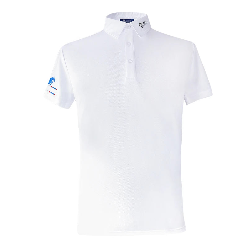 A camiseta masculina Cavassion para hipismo oferece conforto e estilo, ideal para o praticante. Feita com materiais de qualidade, garante liberdade de movimento nas atividades.