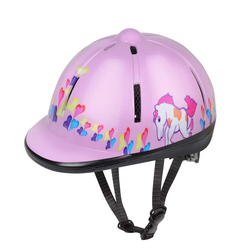 O Capacete Equestre Kids Pro oferece proteção e conforto para jovens cavaleiros de 2 a 6 anos. Leve e seguro, é ideal para tornar a experiência de equitação mais divertida e segura!