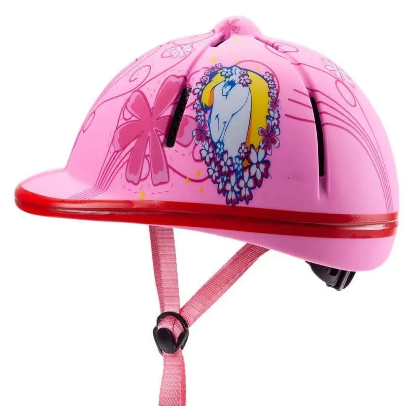 O Capacete Equestre Kids Pro oferece proteção e conforto para jovens cavaleiros de 2 a 6 anos. Leve e seguro, é ideal para tornar a experiência de equitação mais divertida e segura!