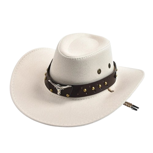 Chapéu Western em camurça, perfeito para quem busca estilo e autenticidade. Ideal para festas, cosplay ou para adicionar um toque rústico ao seu visual!