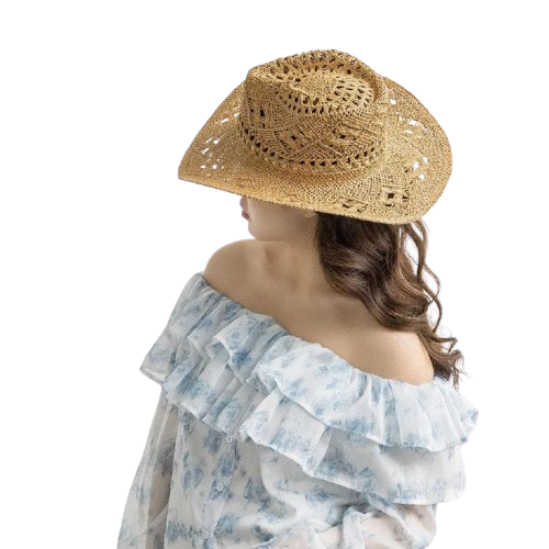Chapéu de Palha Artesanal para Verão: leve e elegante, com aba larga para proteção solar. Ideal para praia e passeios ao ar livre.