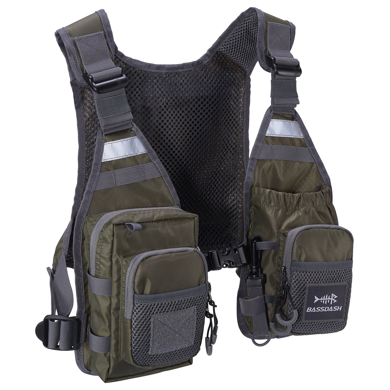 O Colete de Pesca é ideal para pescadores que buscam conforto e praticidade. Com vários bolsos, oferece fácil acesso a ferramentas e equipamentos durante o dia na água!
