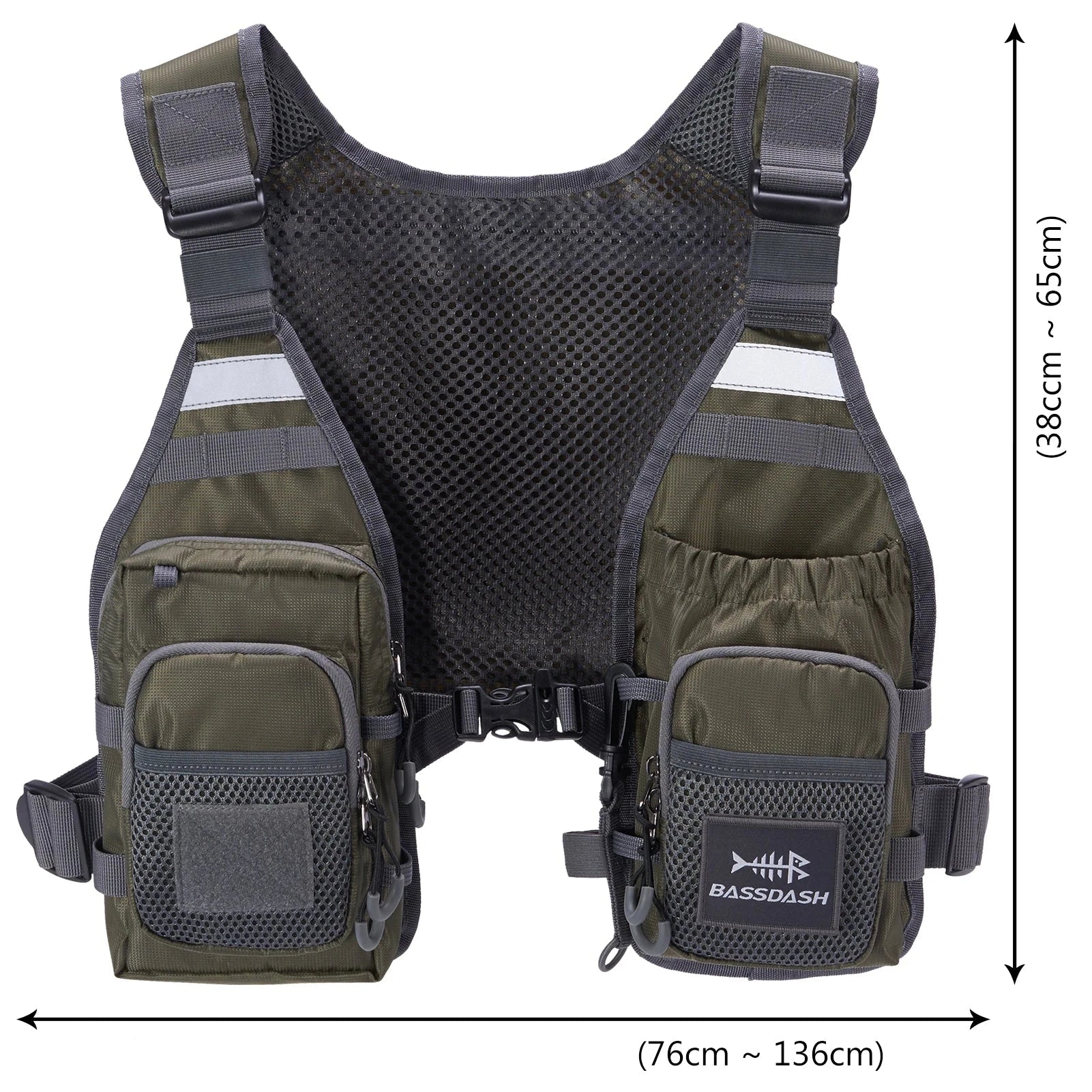 O Colete de Pesca é ideal para pescadores que buscam conforto e praticidade. Com vários bolsos, oferece fácil acesso a ferramentas e equipamentos durante o dia na água!