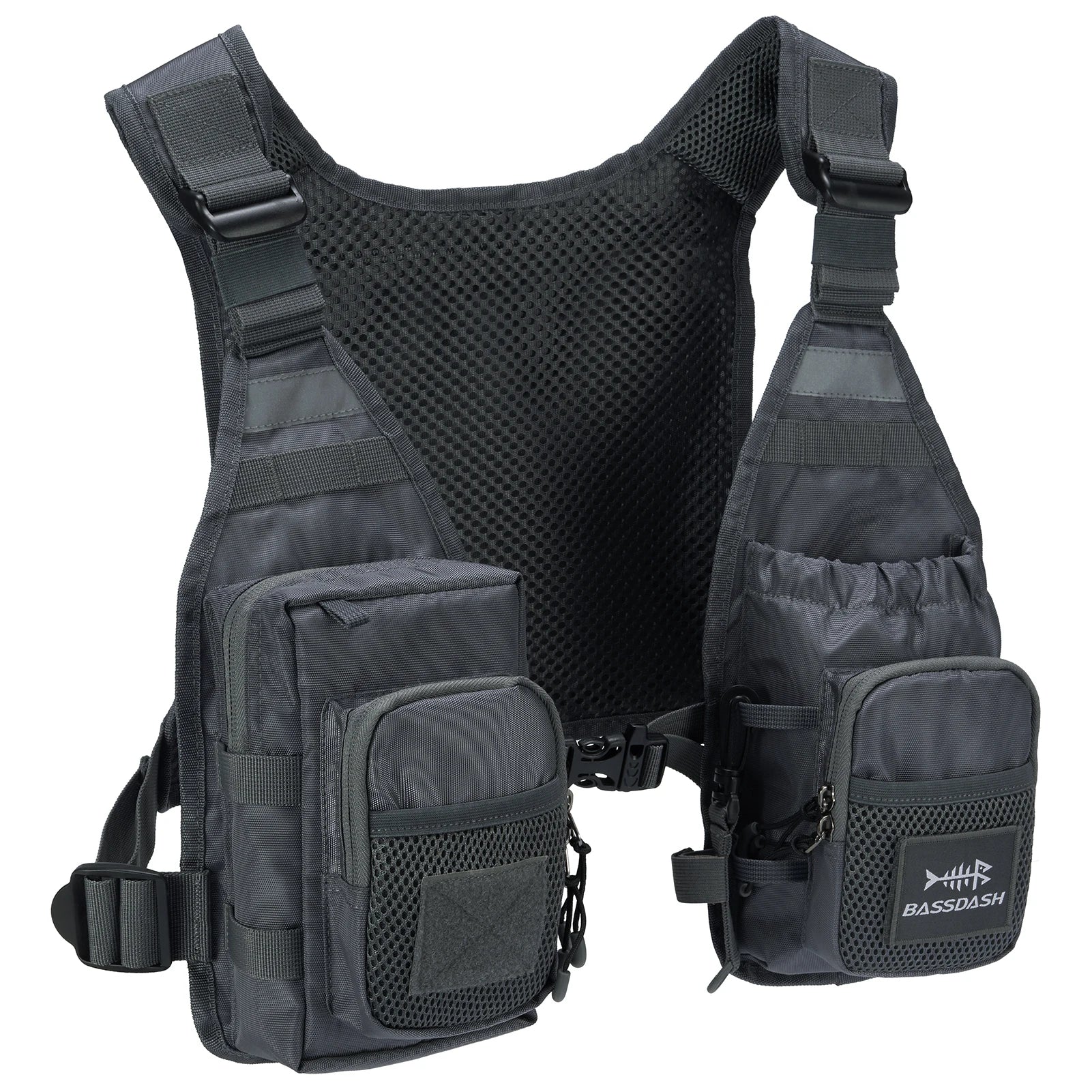 O Colete de Pesca é ideal para pescadores que buscam conforto e praticidade. Com vários bolsos, oferece fácil acesso a ferramentas e equipamentos durante o dia na água! 