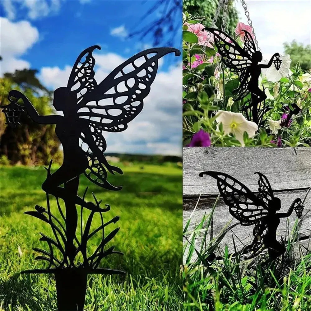 Adicione um toque de beleza e fantasia com essas fadas decorativas. Perfeitas para transformar seu espaço ao ar livre.