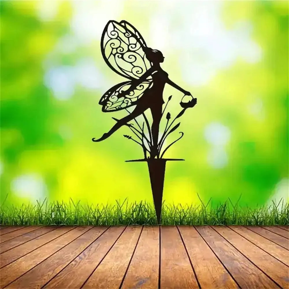 Fadas Metálicas Decorativas Encanto e Beleza para o Jardim