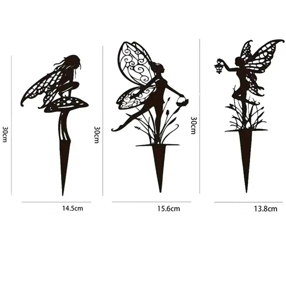 Fadas Metálicas Decorativas Encanto e Beleza para o Jardim