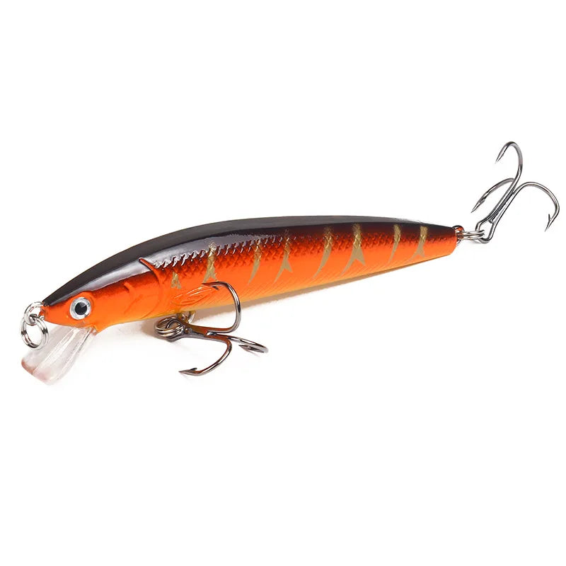 Iscas Japonesas de Pesca Minnow, Isca Dura Flutuante, Isca Artificial, Wobbler, Poço de Carpa Crankbait, Pesca Tackle, 95mm, 7g, 1Pc