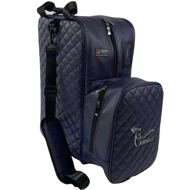 Equipamento Equestre profissional saco, botas de equitação transportar saco, portátil durável PU mochila com capacete compartimento, novo