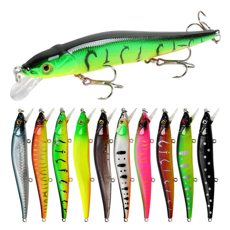 Artificial Bionic balanço isca dura, isca de pesca, Wobbler Tackle, olhos 3D, gancho, carpa, baixo, Pike, 11,5 centímetros, 14g, 5 pcs, 10pcs