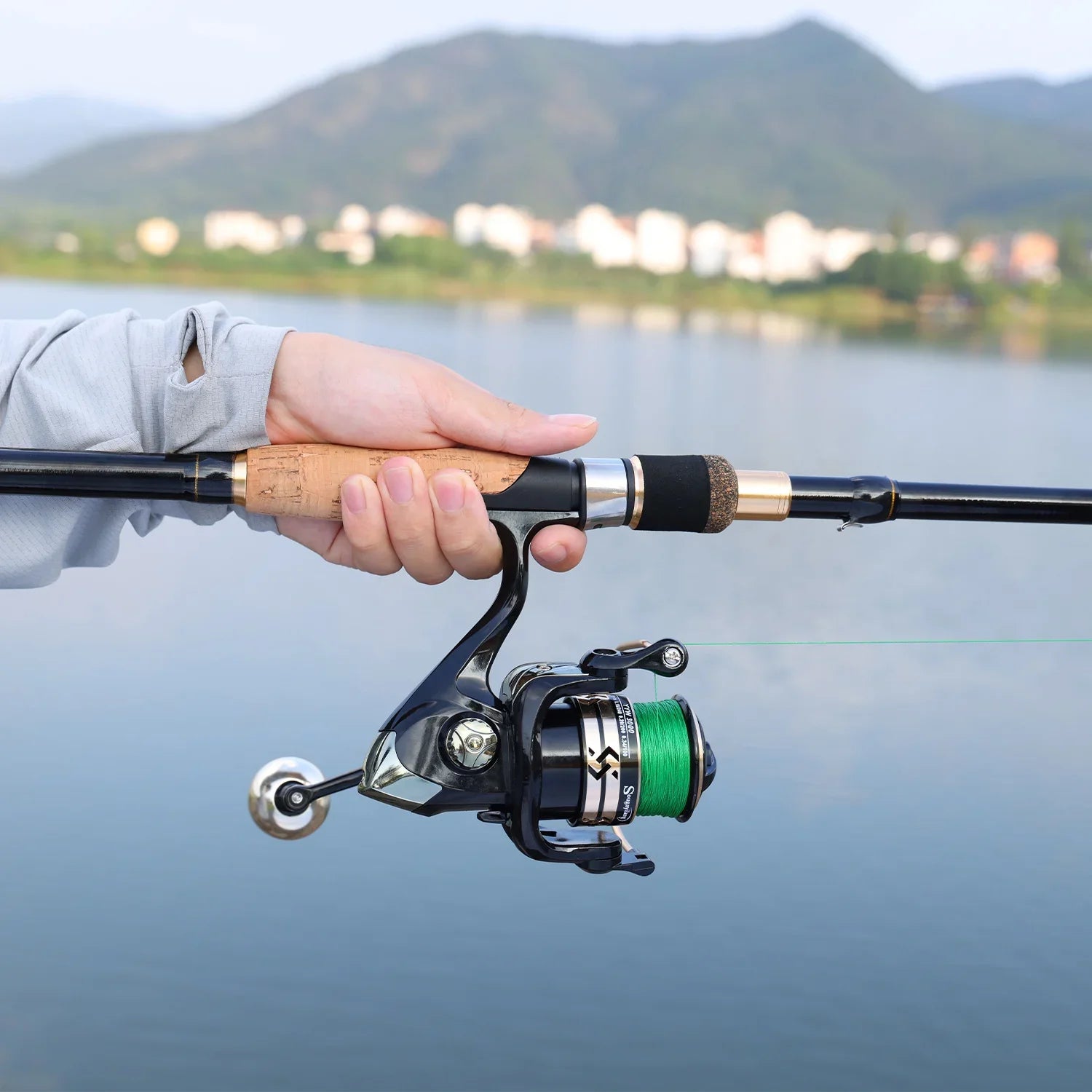 Sougayilang vara de pesca telescópica 1.6-2.1m fundição/vara giratória 5-6 seções arrasto máximo 20lbs vara para pesca em água do mar pólo pesca