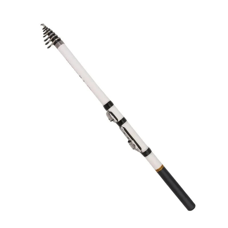1.8m/2.1m/2.4m/2.7m/3.0m vara de pesca telescópica em rocha girando mosca carpa alimentador fibra vidro pesca mini viagem vara carretel assento