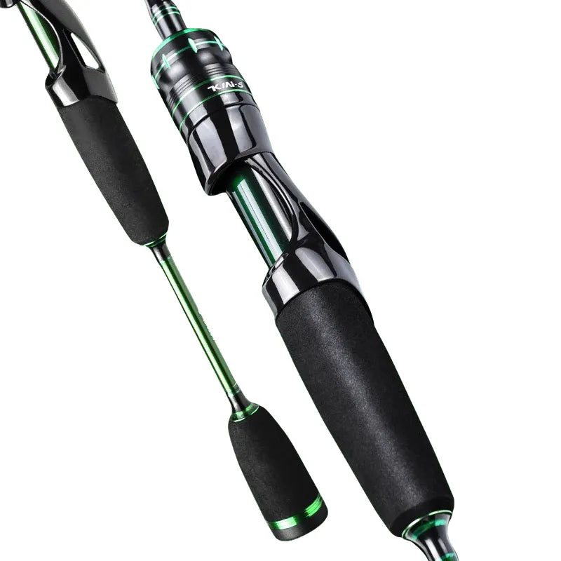 LINNHUE-Vara De Pesca De Giro Super Macio, Isca De Alimentador Ultra Leve, 2 Seções, 1.68m, 1.8m, UL