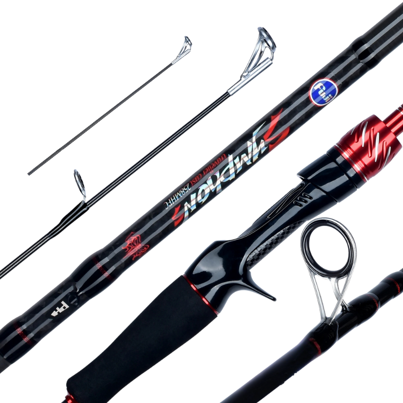 BIUTIFU-Ultralight Carbon Baitcasting Vara De Pesca, Spinning Casting, Fuji Lure, Mini Viagem, Rocha, Viagem, 3.0, 2.4, 2.1, 1.8m, T800Carbon, 5-42g